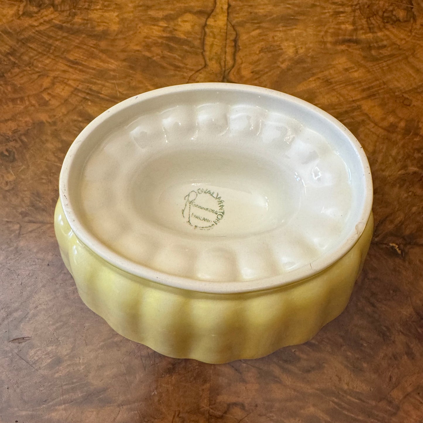 Vintage Royal Winton Yellow Jelly Mould