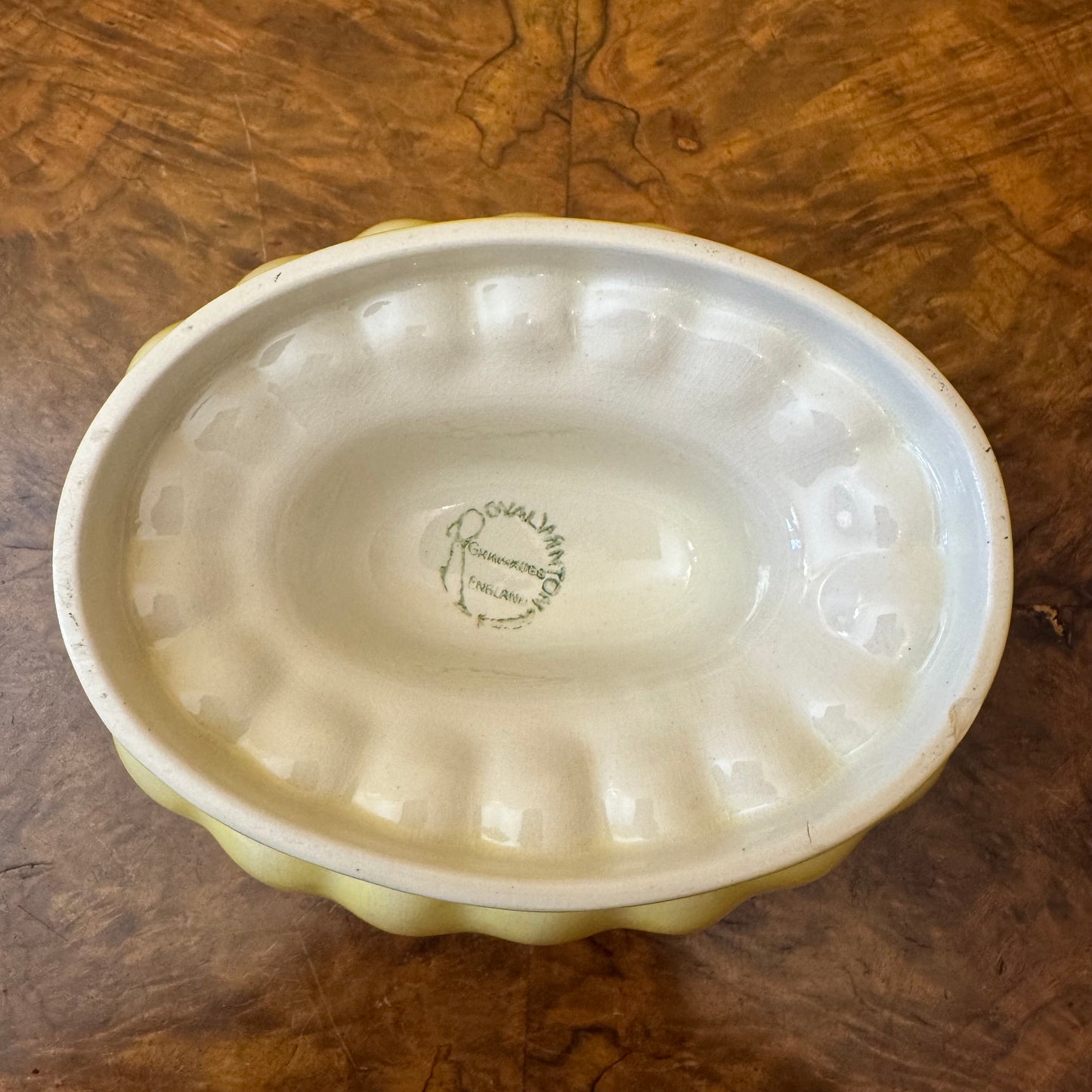 Vintage Royal Winton Yellow Jelly Mould