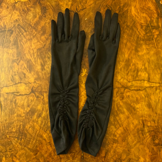 Piuklau Black Long Gloves