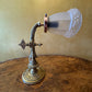 Antique Brass Wall Scone Lights Pair