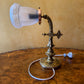 Antique Brass Wall Scone Lights Pair