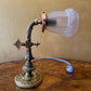 Antique Brass Wall Scone Lights Pair