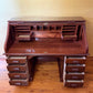 Antique Mahogany Roll Top Large Desk