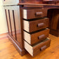 Antique Mahogany Roll Top Large Desk