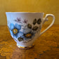 Vintage Regency Blue Floral Tea Cup