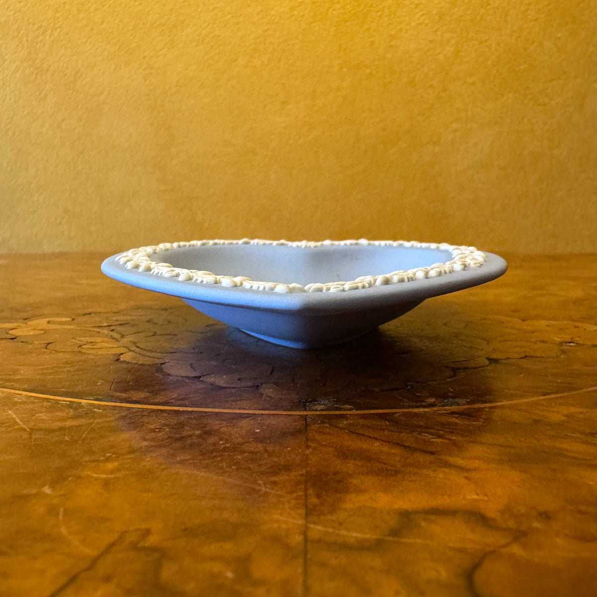 Wedgwood Blue Jasperware Dancing Hours Heart Small Dish