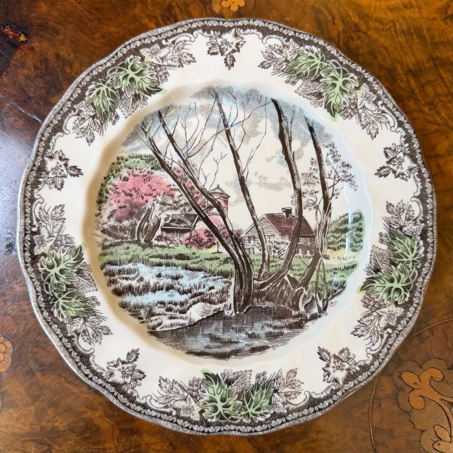 Vintage Johnson Brother The Friends Village 20 Piece Dinner Set