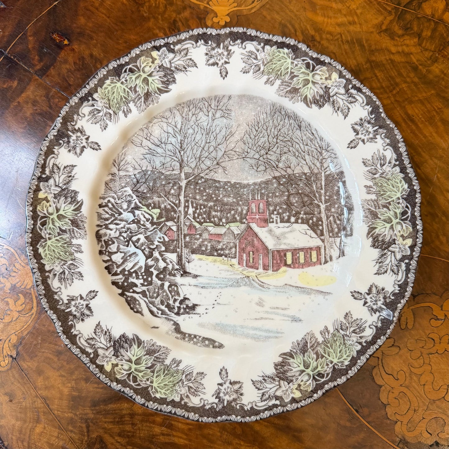 Vintage Johnson Brother The Friends Village 20 Piece Dinner Set