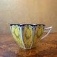 Exceptionally Rare Shelley Queen Anne Garland Of Flowers In The Yellow Tea Cup Trio Set