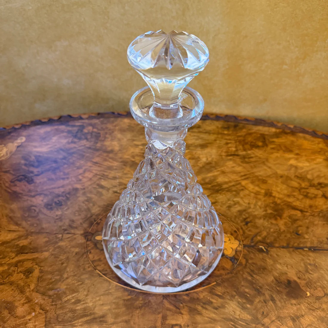 Vintage Crystal Cut Decanter