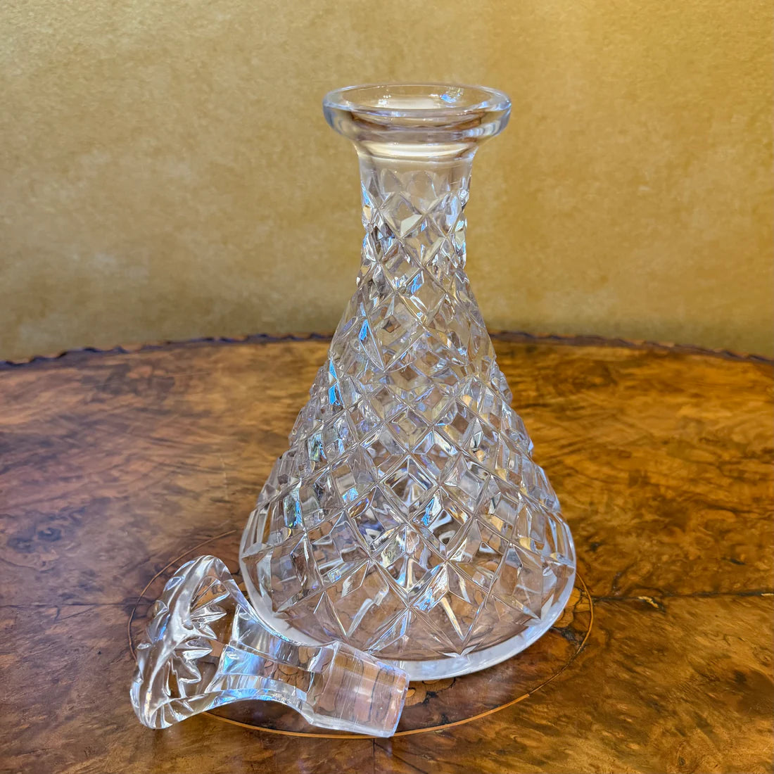 Vintage Crystal Cut Decanter