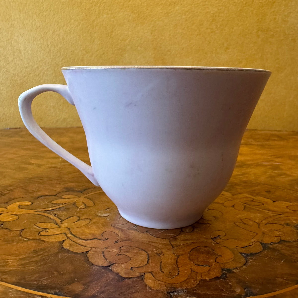 Vintage Purple Floral Tea Cup