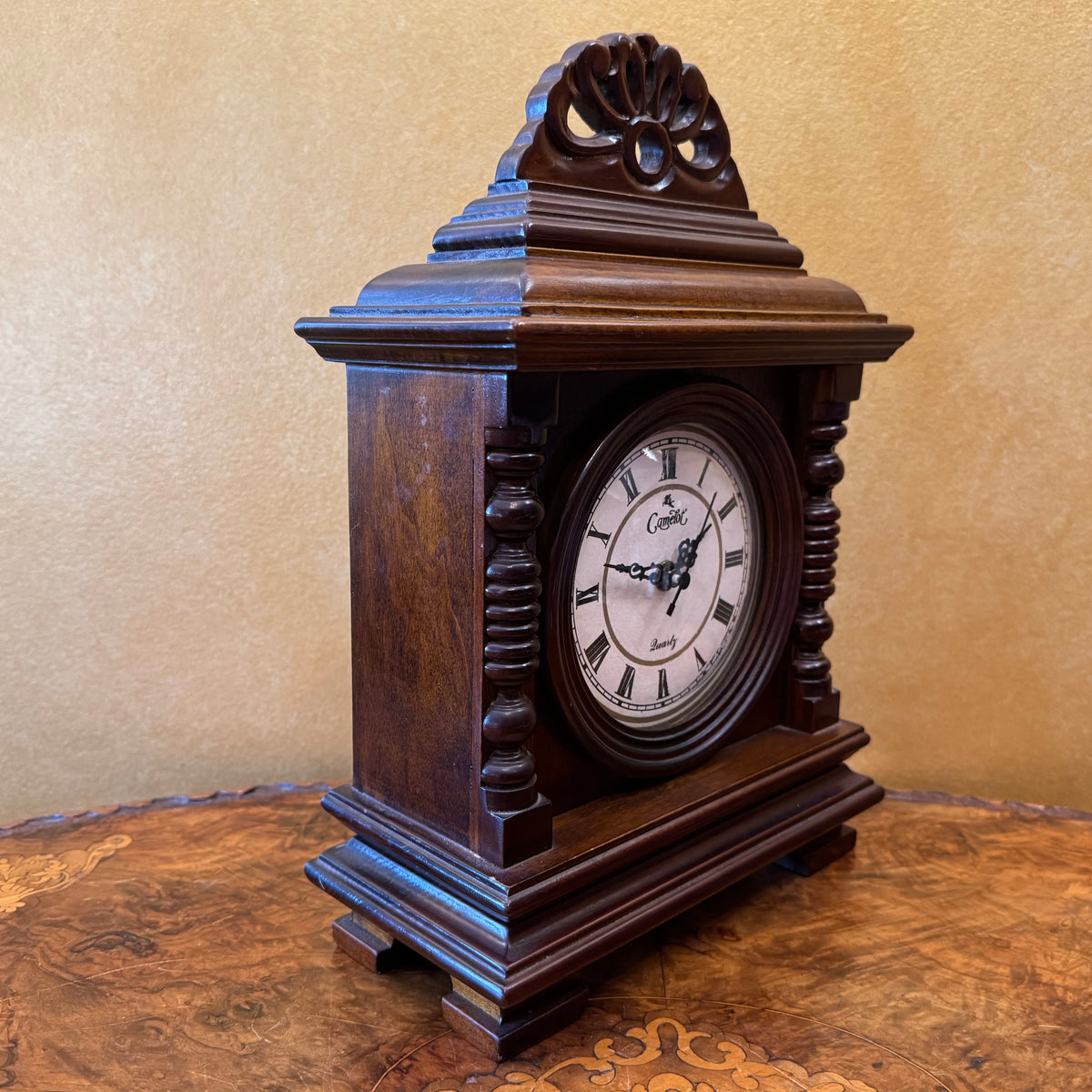 Camalot Quartz Wooden Mantel Clock
