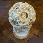 Vintage Chinese Ivory Elephants Holding A Puzzle Ball