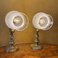 Antique Brass Wall Scone Lights Pair