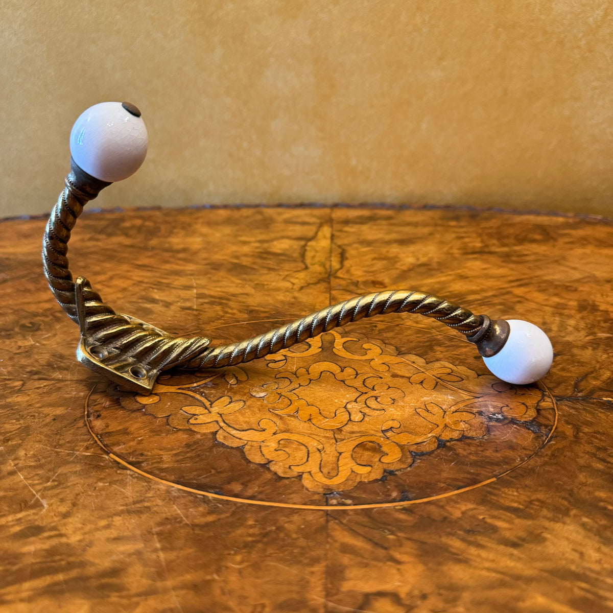 Vintage Metal Coat Hooks Pair