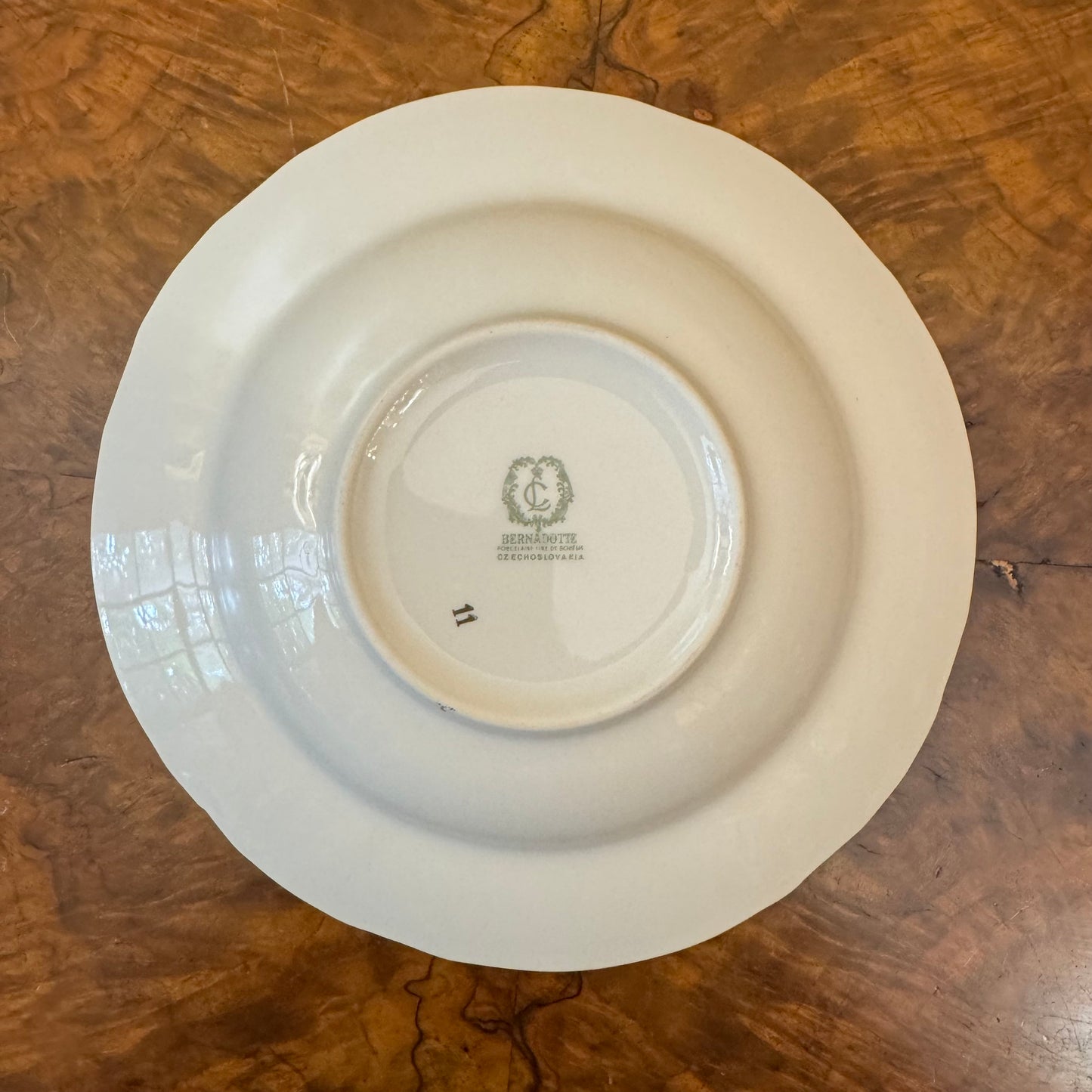 Vintage LC Bernadotte Floral Gold Trim Dessert Bowl