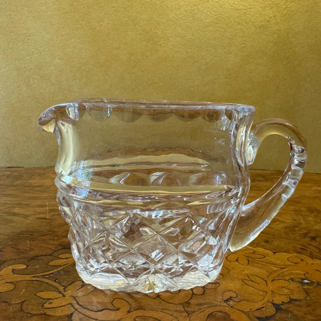 Vintage Crystal Milk & Sugar Set