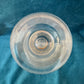 Vintage Richardson British Crystal Floral Engraved Footed Vase