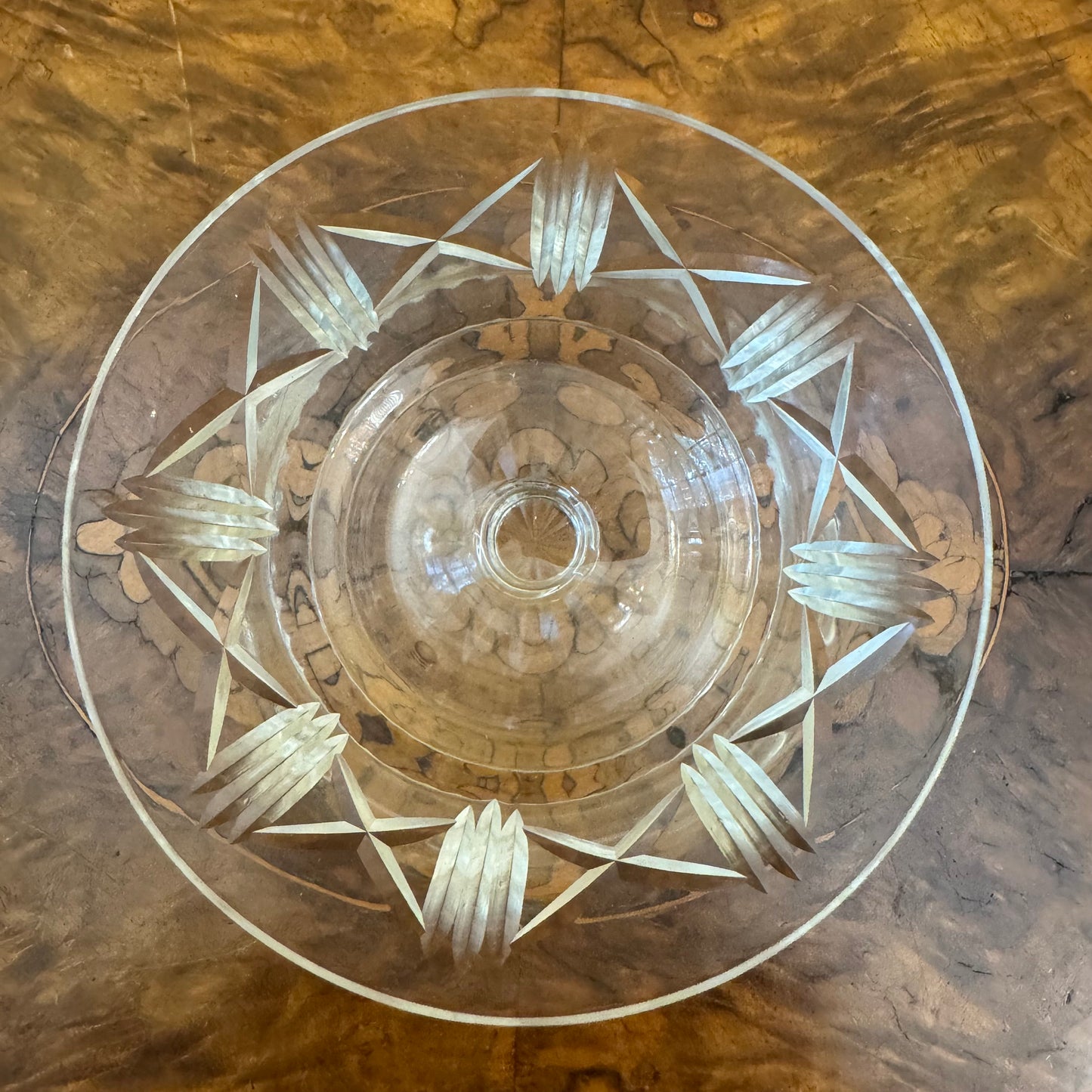 Vintage Crystal Dessert Bowls Pair