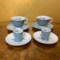 Vintage Royal Doulton Rose Elegans Cup & Saucer/ Egg Cup & Small Plate