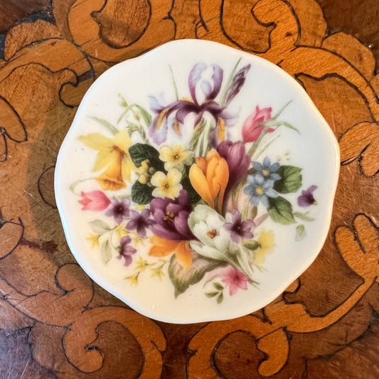 Staffordshire Floral Miniature Dish