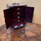 Vintage Chinese Rosewood Jade Jewellery Box