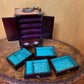 Vintage Chinese Rosewood Jade Jewellery Box