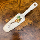 Vintage Japanese Ceramic Fruit Print Cake Plate & Pie Server