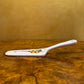 Vintage Japanese Ceramic Fruit Print Cake Plate & Pie Server