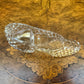 Vintage Crystal Cut Slipper Shoe