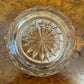 Vintage Crystal Cut Round Trinket Box