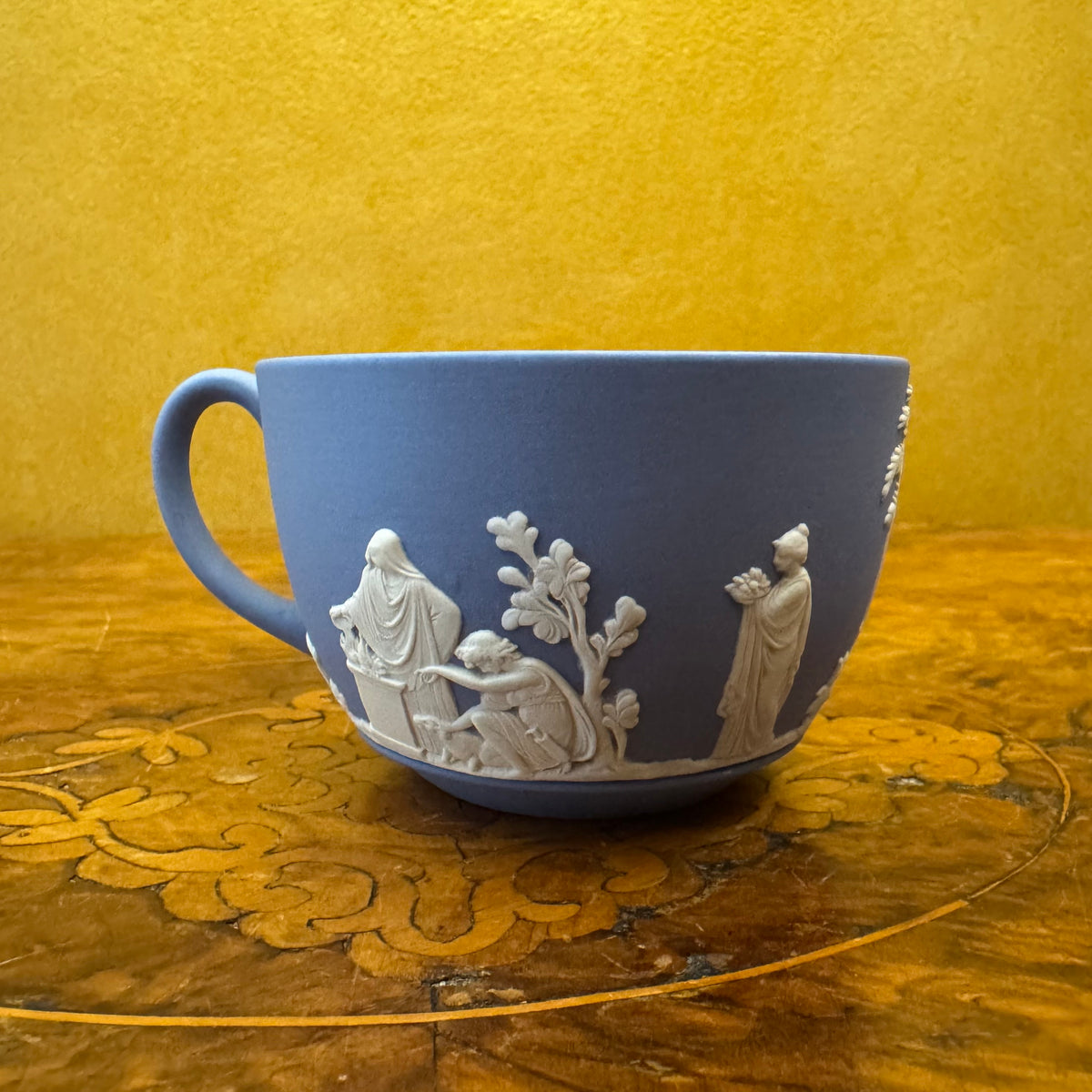 Vintage Wedgwood Blue Jasperware Tea Cup