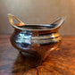 Antique Chinese Brass Engraved Incense Bowl