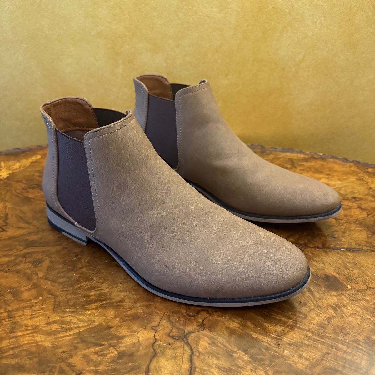 Connor Mens Tan Ankle Boots Size 8