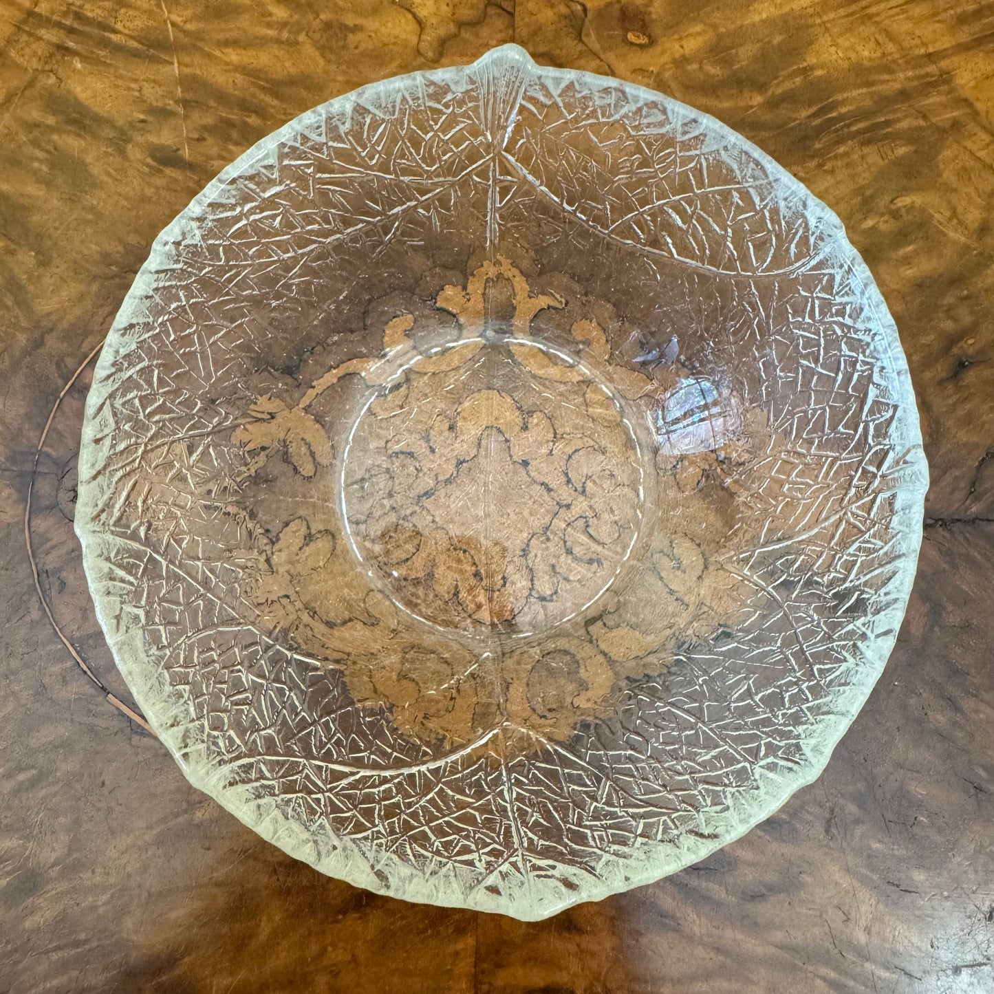 Arcoroc Leaf Pattern Desset Bowls Pair
