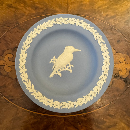 Wedgwood Blue Jasperware Kookaburra Small Dish