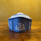 Vintage Wedgwood Jasperware Blue Cherubs Trinket Box