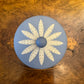 Vintage Wedgwood Blue Jasperware Dancing Hours Tea Caddy Trinket Jar