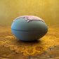 Vintage Wedgwood Jasperware Sage Pink Egg Shaped Trinket Box