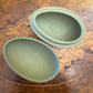Vintage Wedgwood Jasperware Sage Pink Egg Shaped Trinket Box