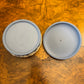 Antique Wedgwood Blue Jasperware Round Trinket Box
