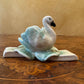 Vintage Porcelain Swan Figurine Ornament