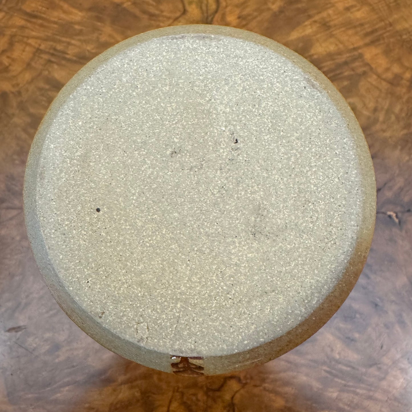 Brown Peach Coloured Pottery Vase
