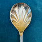 Vintage Sir John Bennett Silver Plate Shell Shaped Desserts Spoons Set Of Five
