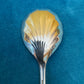 Vintage Sir John Bennett Silver Plate Shell Shaped Desserts Spoons Set Of Five