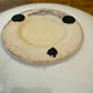 Pottery Black & White Swirl Design Shallow Bowl