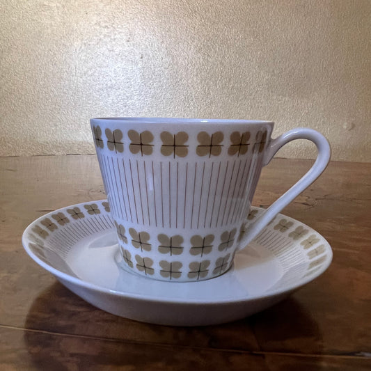 Fairwood Carousel Gold Print Teacup & Saucer