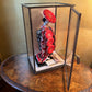 Vintage Mitsukasa Japanese Doll In Glass Cabinet