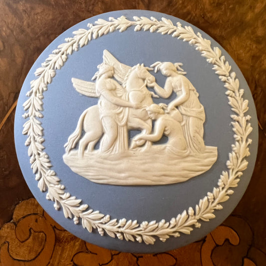 Vintage Wedgwood Jasperware Pegasus Trinket Box